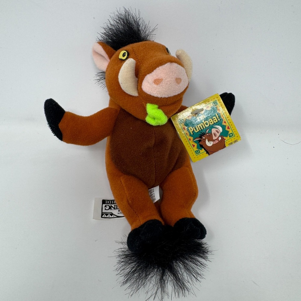 Disney The Lion King Simba's‎ Pride Beanie Plush Pumbaa Mattel 1998 6 Inch